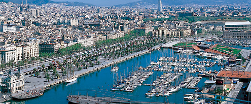 Aerial view of Barcelona Aerial view of Barcelona