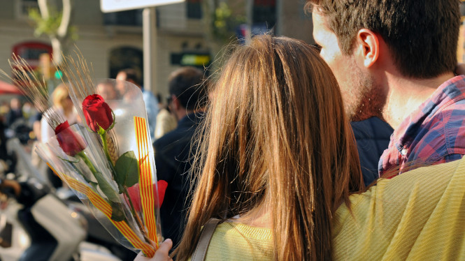 Diada de Sant Jordi à Barcelona