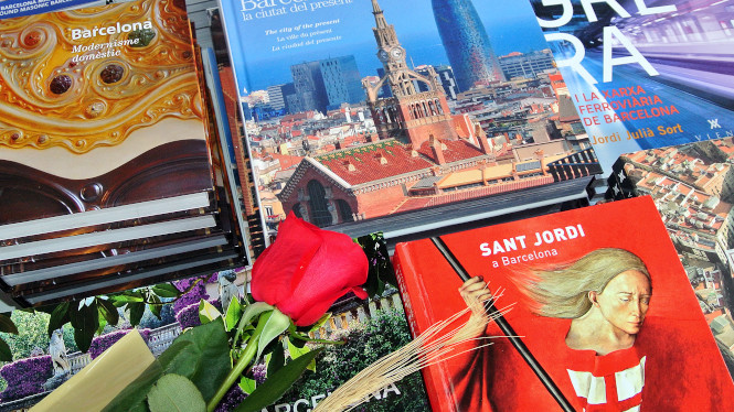 Diada de Sant Jordi in Barcelona