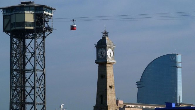 Clock tower – Barcelona Light Trail