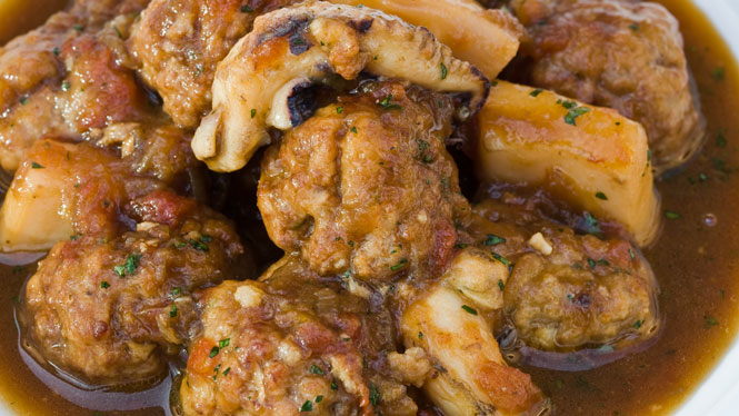 Albóndigas con sepia