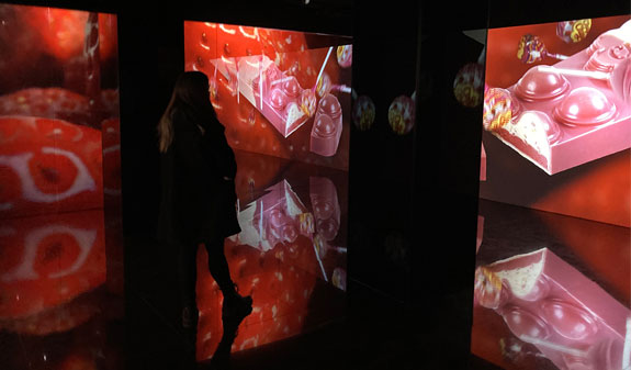 immersive room of the Torrons Vicens Museu del Torró i de la Xocolata