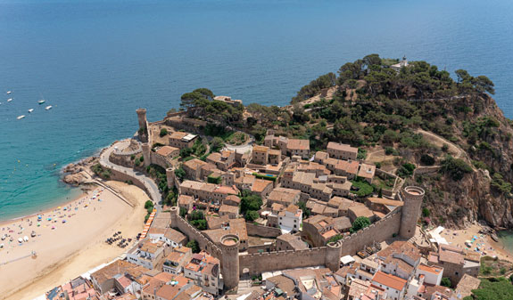Vista aèria de Tossa de Mar