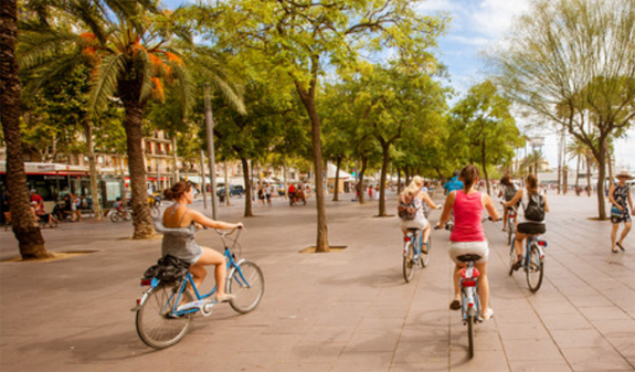 giro in bicicletta della Barceloneta