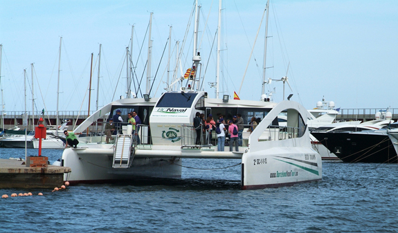 visit Barcelona on board a catamaran