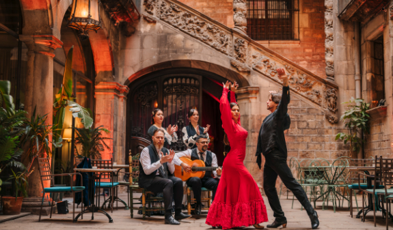 espectacle de flamenc al Palau Dalmases de Barcelona