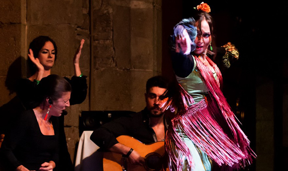 flamenco show at the Palau Dalmases in Barcelona