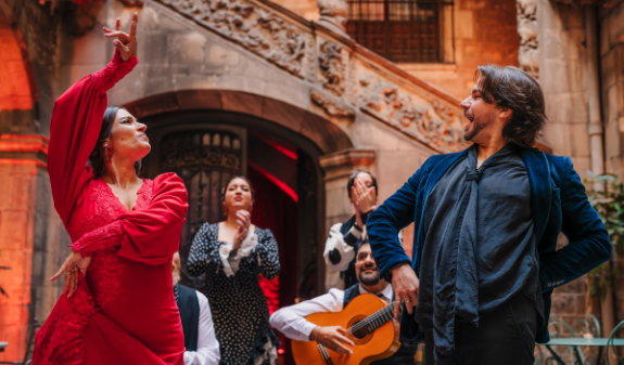 espectacle de flamenc al Palau Dalmases de Barcelona