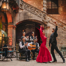 espectáculo de flamenco en el Palau Dalmases de Barcelona 