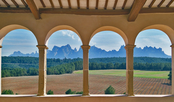 vues de la montagne de Montserrat