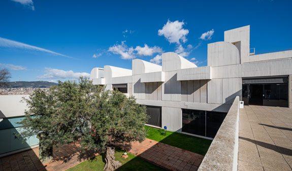 panoramic view of the Fundació Miró in Barcelona