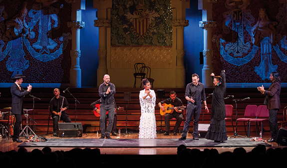 flamenco show at the Palau de la Música Catalana in Barcelona