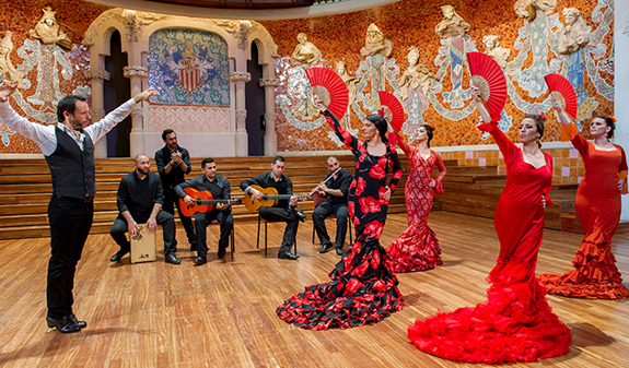 flamenco show at the Palau de la Música Catalana in Barcelona