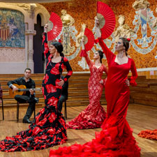 espectáculo de flamenco en el Palau de la Música Catalana de Barcelona