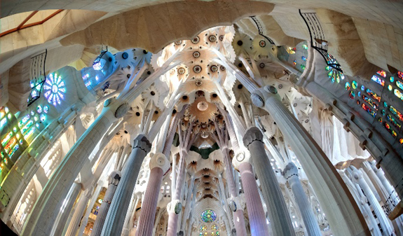 Sagrada Família Barcelona inside