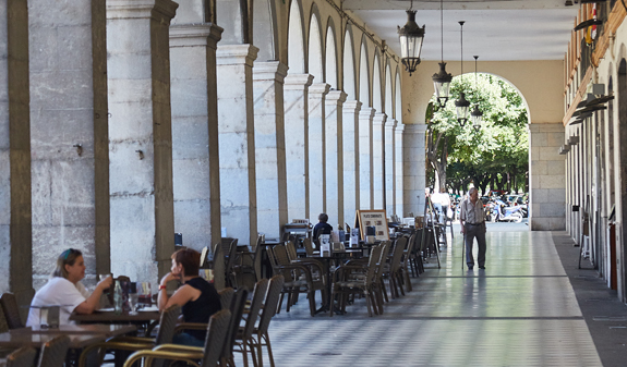 Plaça de la Independència in Girona