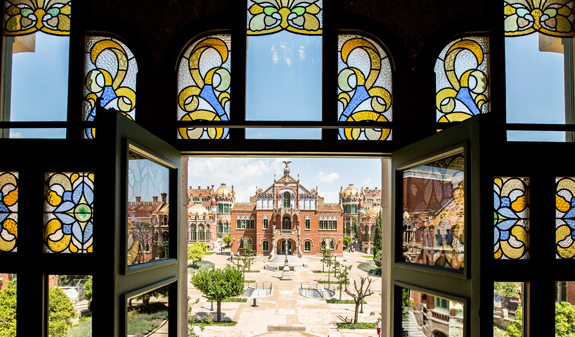 Façana de Sant Pau Recinte modernista a Barcelona