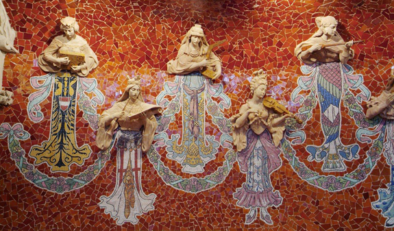 mosaico modernista-interno Palau de la Música Catalana