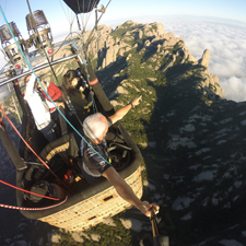 vol en globus al voltant de Montserrat