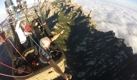 balloon flight around Montserrat