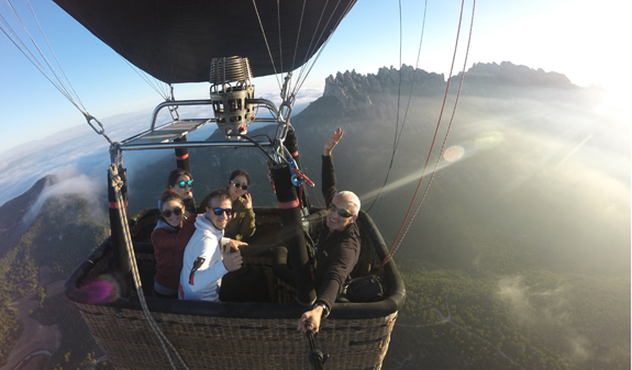 balloon flight around Montserrat