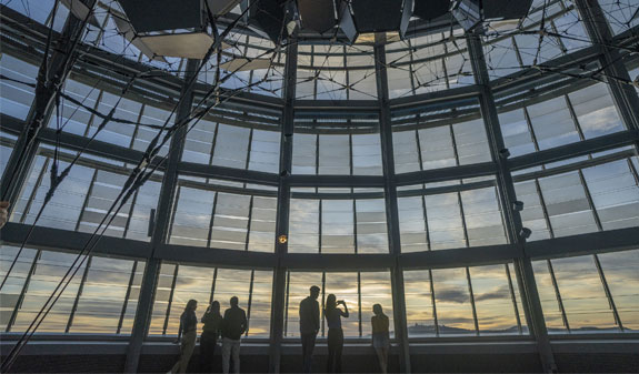 inside Mirador Torre Glories Barcelona