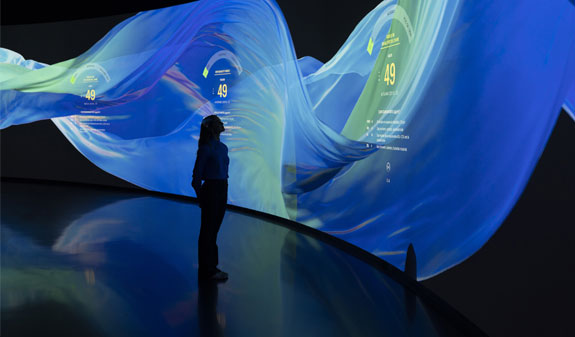 exhibition Mirador Torre Glories Barcelona