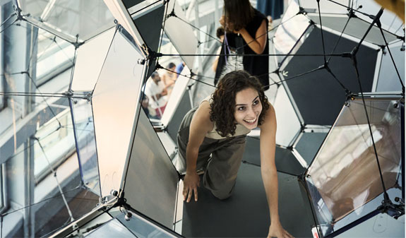 floating sculpture, Cloud Cities Barcelona, Torre Glories Barcelona