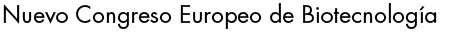 European Biotechnology Congress again